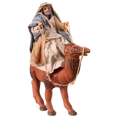 Neapolitan Nativity figurine, Arabian on camel 8cm 2