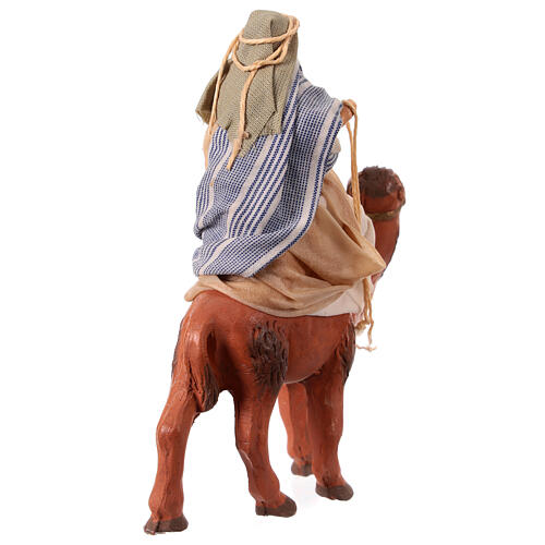 Neapolitan Nativity figurine, Arabian on camel 8cm 4