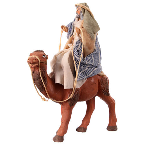 Neapolitan Nativity figurine, Arabian on camel 8cm 3