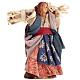 Neapolitan Nativity figurine, Woman with straw 8cm s1