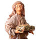 Neapolitan Nativity figurine, woman with egg basket, 30 cm s2