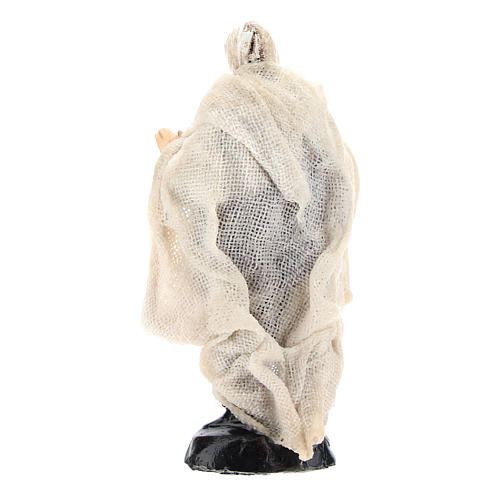 Neapolitan Nativity figurine, Beggar, 8 cm 4