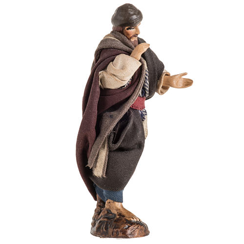 Neapolitan Nativity figurine, seller with turban, 8 cm 2