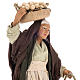 Pesebre mujer anciana con cestas de huevos 14 cm s2