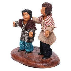 Coppia fanciulli 14 cm presepe napoletano