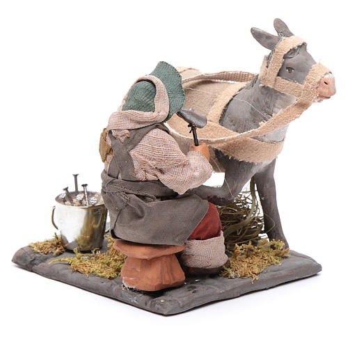 Neapolitan Nativity figurine, horseshoer, 10 cm 3