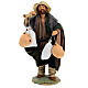 Neapolitan Nativity figurine, man with cloth bags, 24 cm s1