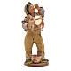 Neapolitan Nativity figurine, young boy with copper pans, 14cm s1