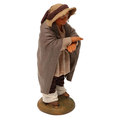 Neapolitan Nativity figurine, man on the balcony , 10 cm 3