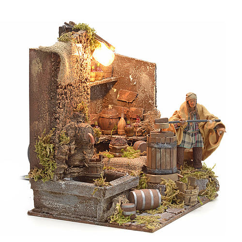 Movimento torchio 12 cm presepe napoletano 2