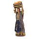 Neapolitan Nativity figurine, woman with orange basket on head, s2