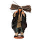 Neapolitan Nativity figurine, man with wood bundle, 14 cm s1