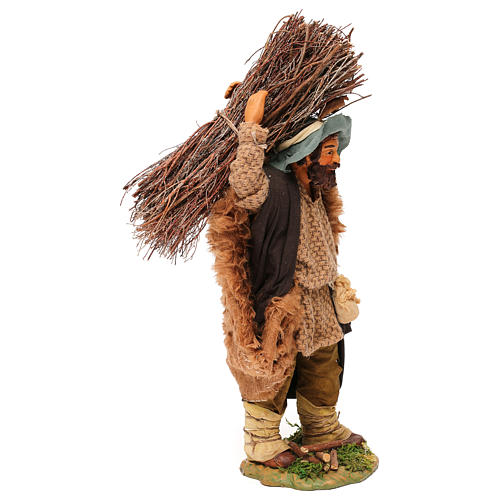 Leñador manos torcidas 24 cm pesebre napolitano 4