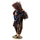 Neapolitan Nativity figurine, lumberjack with wood bundle, 24cm s5