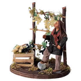 Uomo che vendemmia 10 cm presepe napoletano