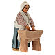 Neapolitan Nativity figurine, woman kneading dough, 10 cm s4