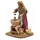 Neapolitan Nativity figurine, woman washing baby, 24 cm s2