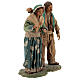 Neapolitan Nativity figurine, couple hugging, 24 cm s5