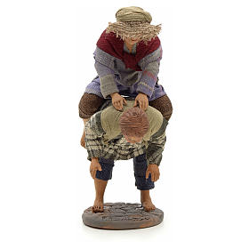 Neapolitan Nativity figurine, kids playing, 24 cm