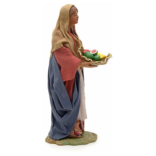 Santon Crèche Santon Femme Avec Fruits Holyart 18cm - Crèche