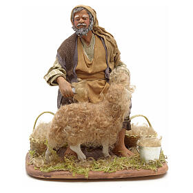 Tosquiador de ovelhas para presépio napolitano com figuras altura média 24 cm