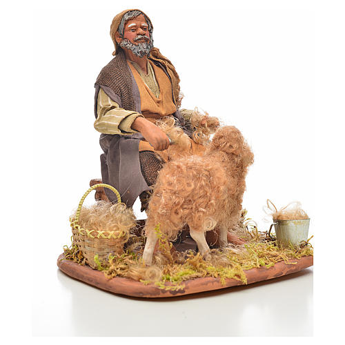 Neapolitan Nativity, sheep shearer, 24cm 4