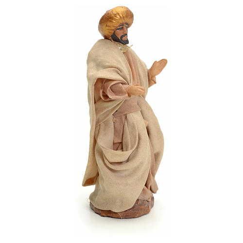 Neapolitan nativity figurine, Arabian man walking, 8cm 2