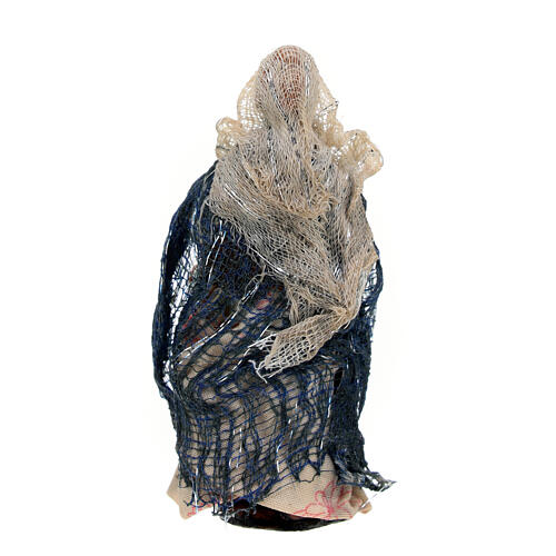 Neapolitan Nativity figurine, woman with goose, 8 cm 4