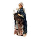 Neapolitan Nativity figurine, woman with goose, 8 cm s2