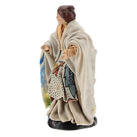 Neapolitan nativity figurine, woman at the balcony, 8cm