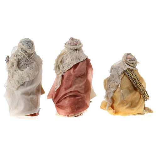 Neapolitan Nativity figurine, three Kings, 8 cm 5