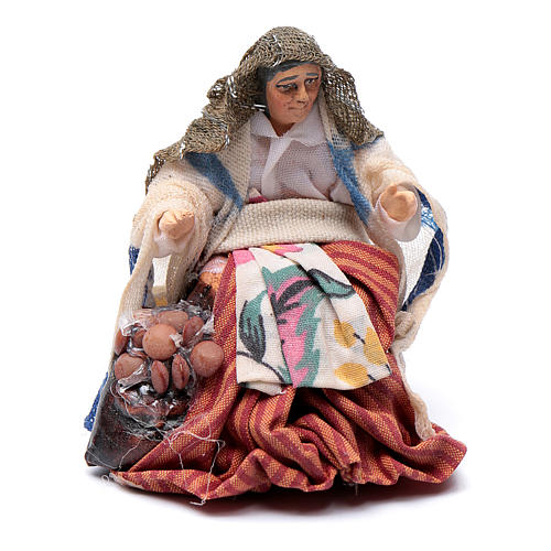 Femme aux marrons crèche Napolitaine 8 cm 1