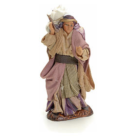 Mulher árabe com saco 8 cm presépio de Nápoles terracota
