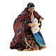 Neapolitan Nativity figurine, woman with cat, 8 cm s3