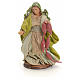 Neapolitan Nativity figurine, woman with cured meat, 8 cm s1