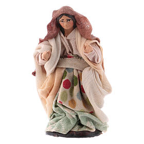 Donna a passeggio cm 8 presepe napoletano