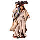 Neapolitan Nativity figurine, woman with bunches of grapes, 8 cm s1