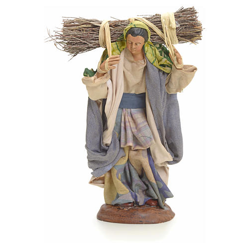 Neapolitan Nativity figurine, woodswoman, 18 cm 1