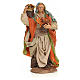 Neapolitan Nativity figurine, woman with cloth baskets, 18 cm s1
