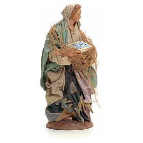 Donna con pesce 18 cm presepe Napoli