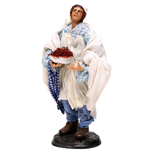 Neapolitan Nativity figurine, waiter, 18 cm 3