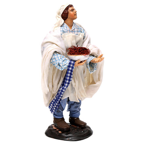 Neapolitan Nativity figurine, waiter, 18 cm 4