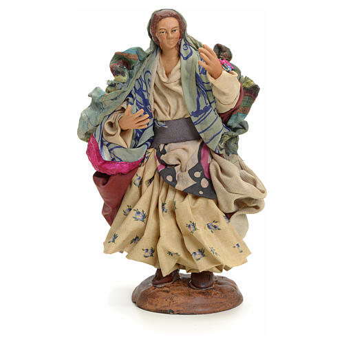 Neapolitan Nativity figurine, gypsy, 18 cm 1
