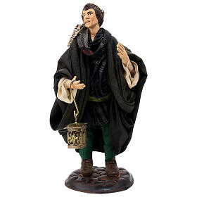 Uomo con lanterna 18 cm presepe napoletano