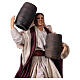 Neapolitan Nativity figurine, old lady with cask, 18 cm s2