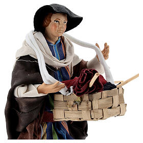 Neapolitan Nativity figurine, umbrella seller, 18 cm