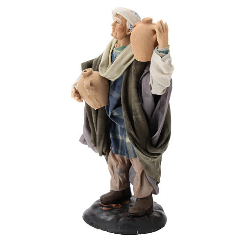 Neapolitan Nativity figurine, man with amphora, 18 cm 3