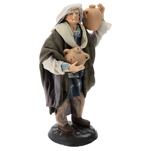 Neapolitan Nativity figurine, man with amphora, 18 cm 4