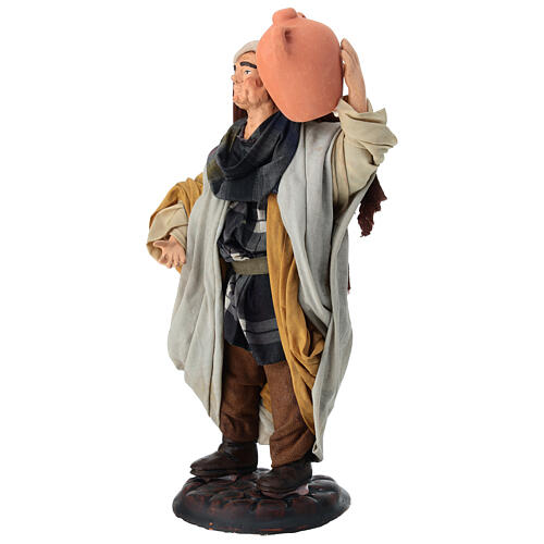 Neapolitan Nativity figurine, man with amphora, 18 cm 3