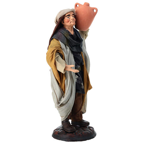 Neapolitan Nativity figurine, man with amphora, 18 cm 4